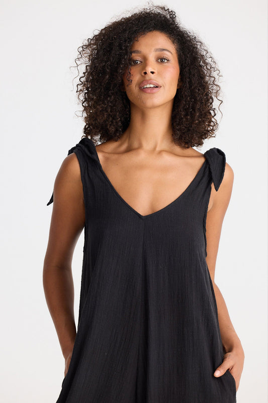 The Shanty Corporation - Sardinia Jumpsuit - Black