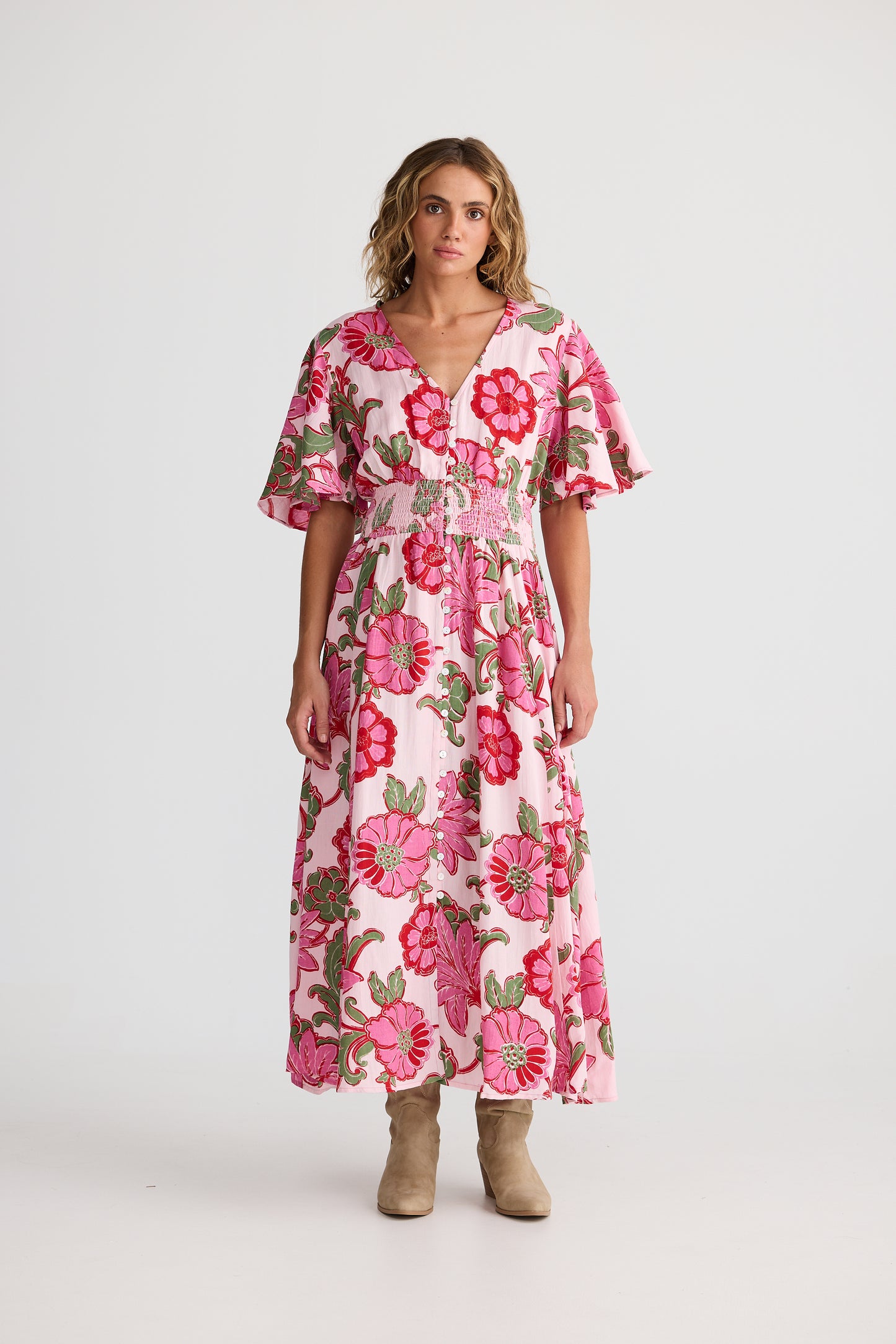 Talisman - Harlow Dress - Pink Ibiza