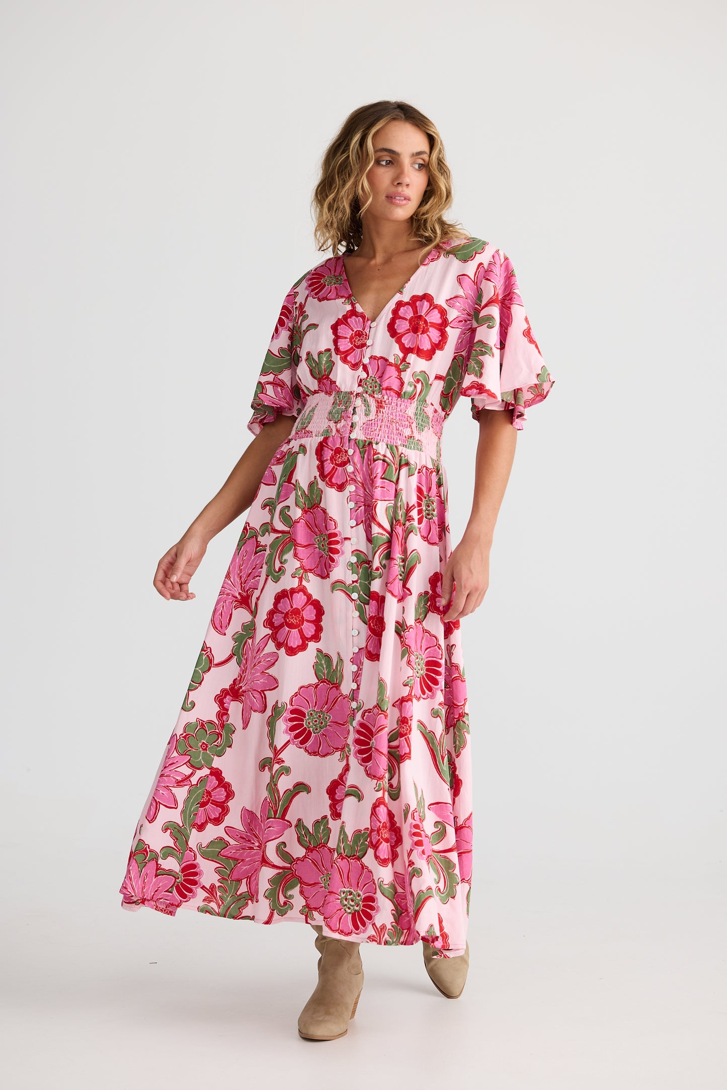 Talisman - Harlow Dress - Pink Ibiza