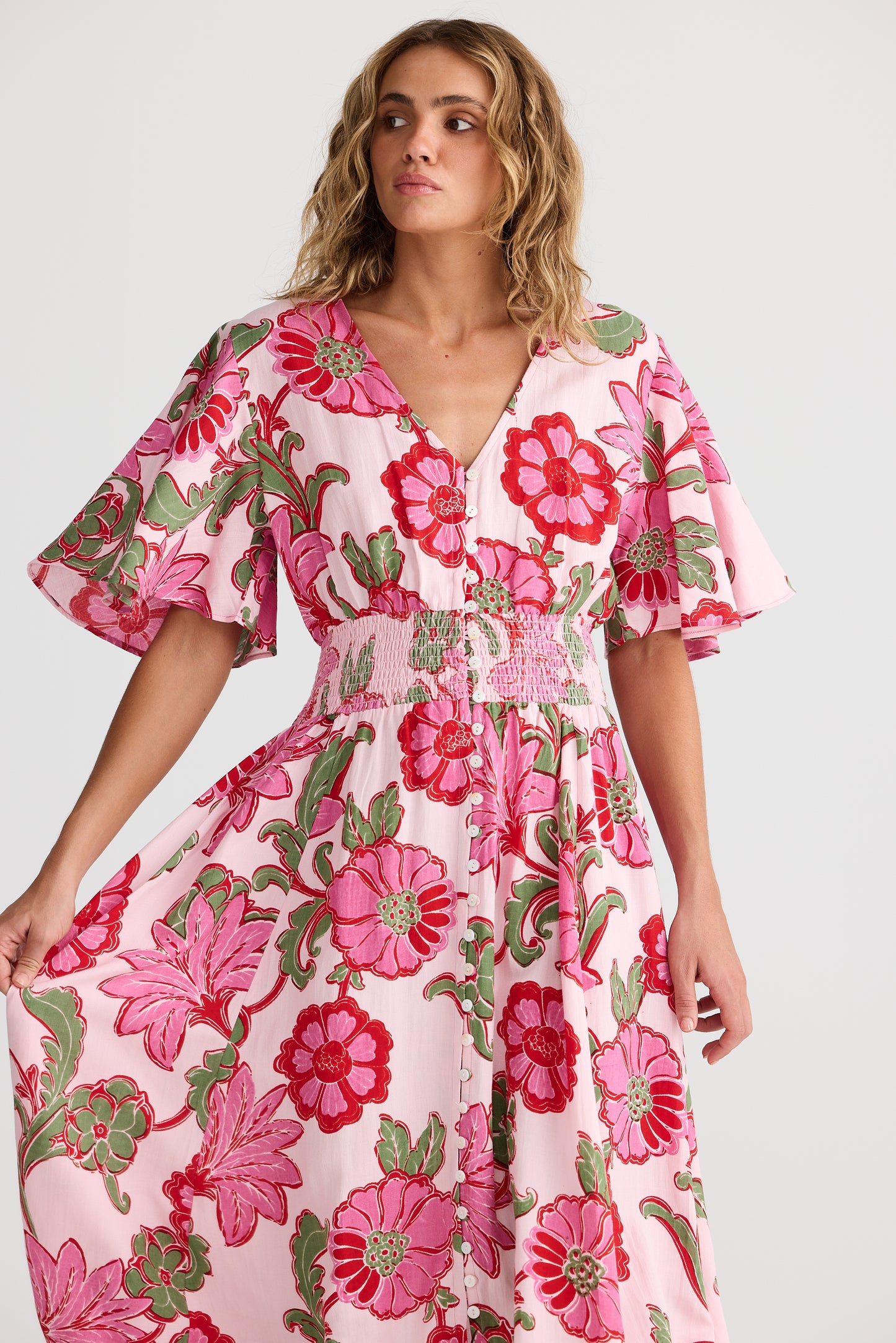 Talisman - Harlow Dress - Pink Ibiza