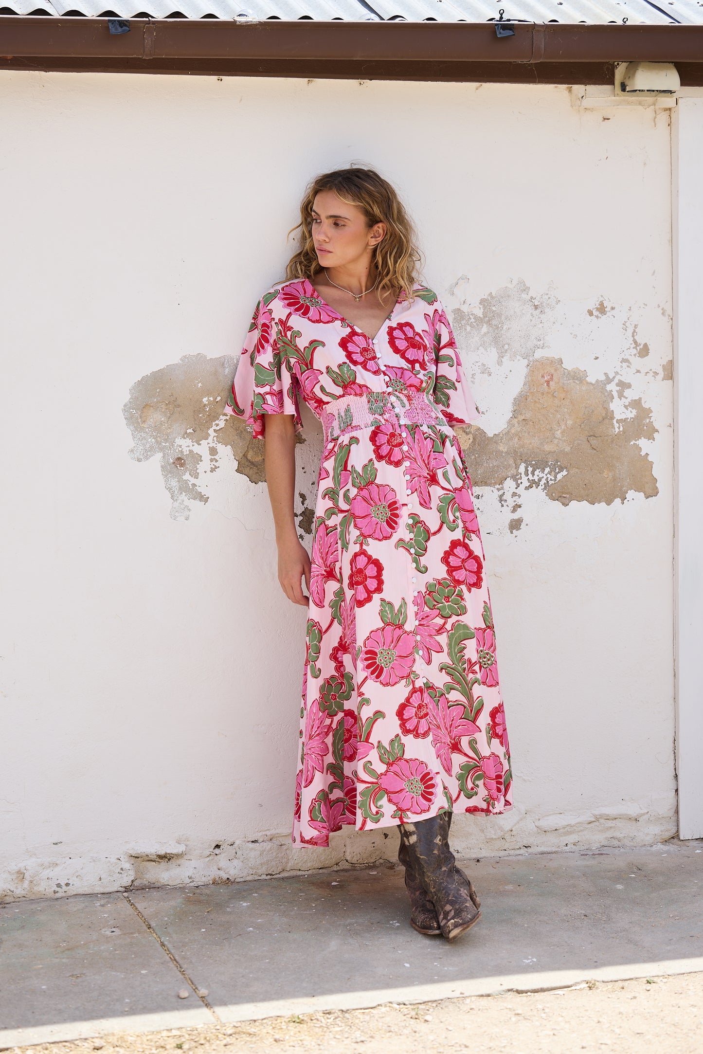 Talisman - Harlow Dress - Pink Ibiza
