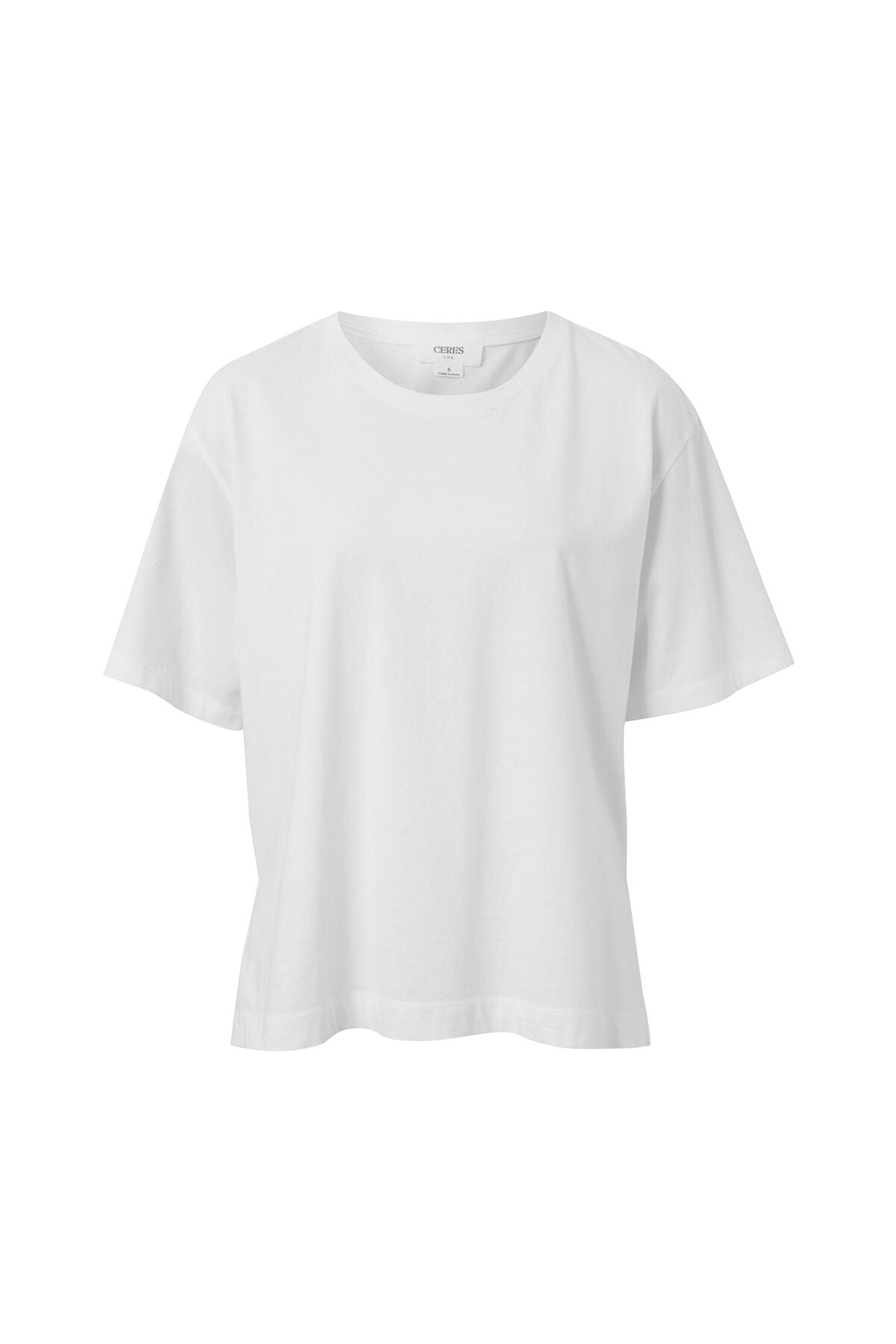 Ceres Life - Stevie Slouchy Tee - Vanilla