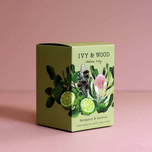 Ivy and wood - Australiana: Bergamot & Banksia Soy Candle