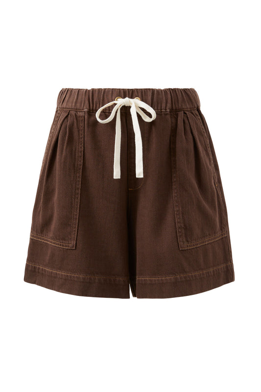 Ceres Life - Darcy Relaxed Everyday Short - Chocolate