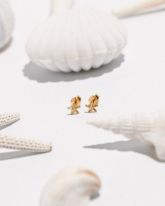 Malakai the label - Seastar Studs in 18k Gold Vermeil