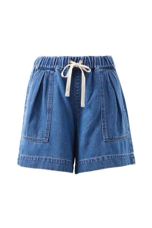 Ceres Life - Relaxed Everyday Short - Washed Indigo