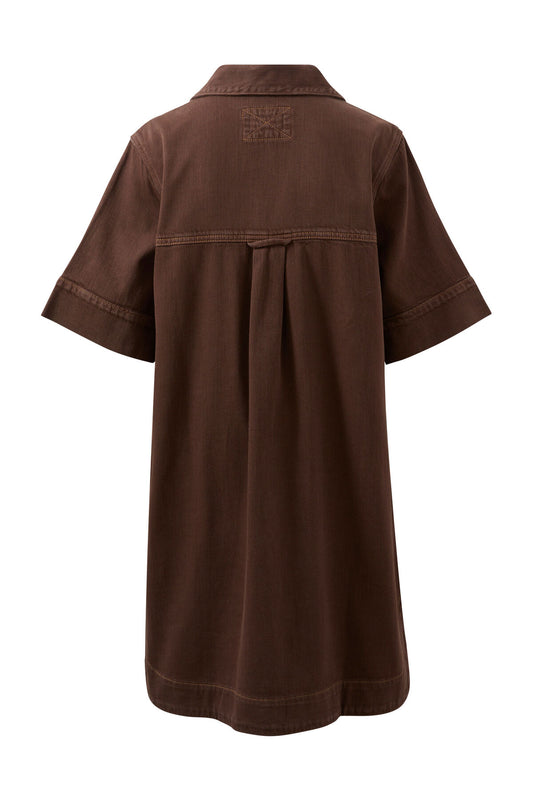 Ceres Life - Sammy Relaxed Shirt Dress - Chocolate