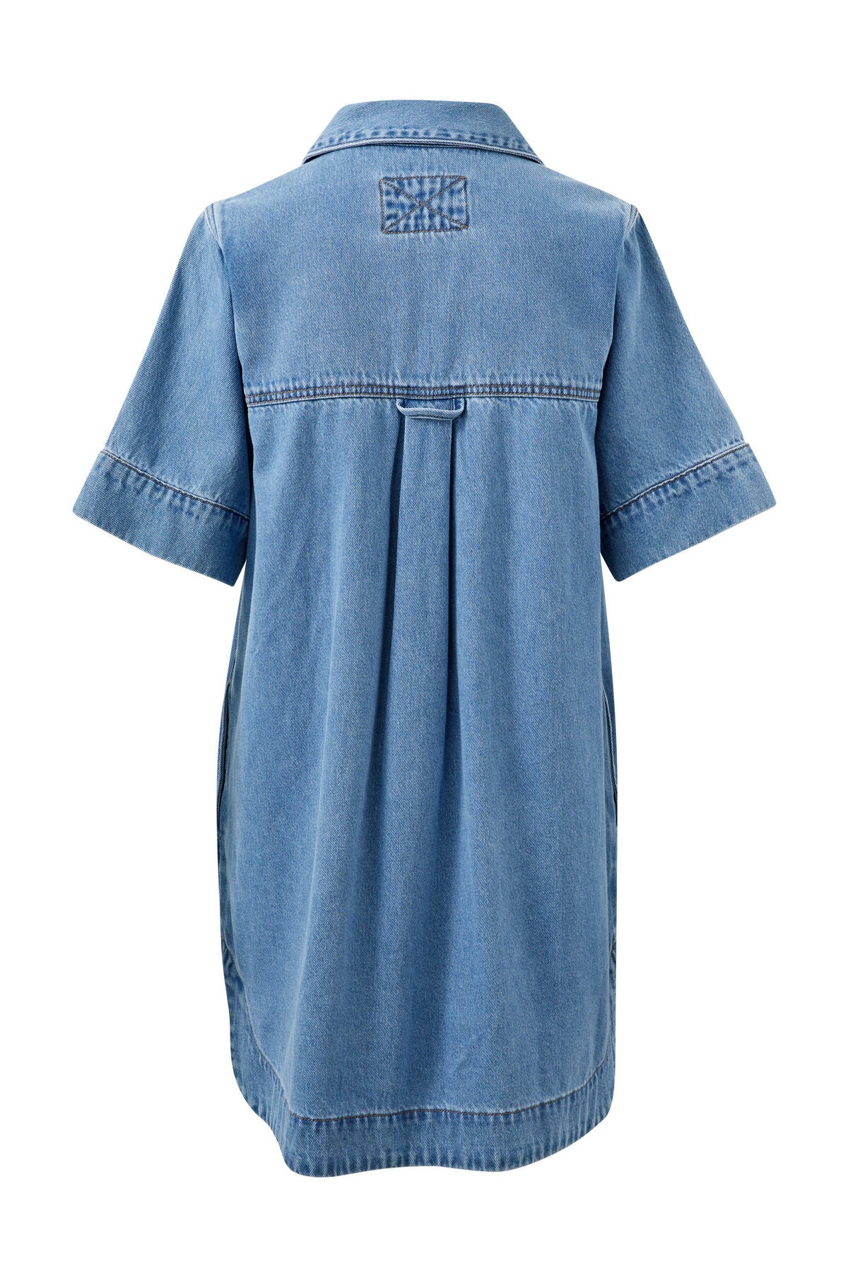 Ceres Life - Sammy Relaxed Shirt Dress - Mid Vintage Blue