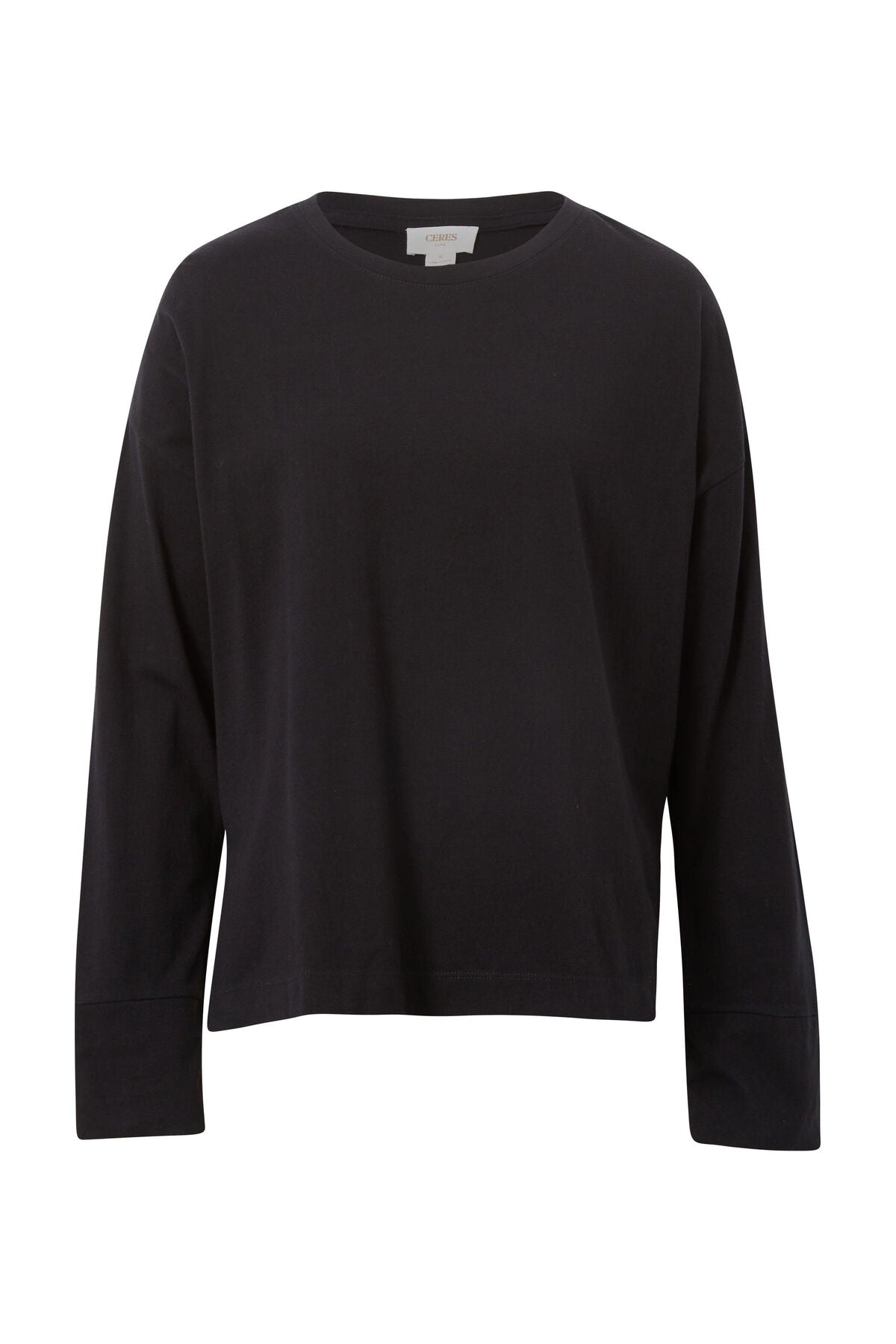 Ceres Life - Scout Slouchy Long Sleeve Tee - Black