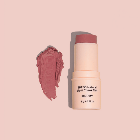 Avocado Zinc - SPF 50 Natural Lip & Cheek Tint - BERRY