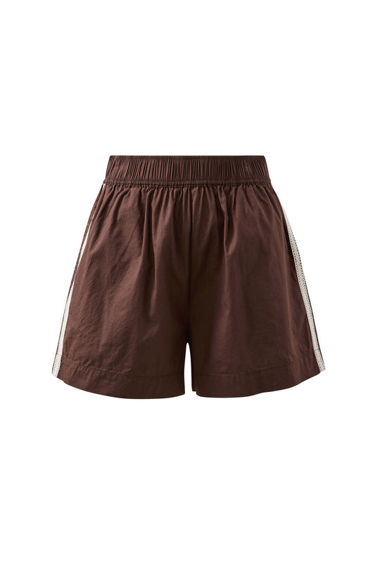 Ceres Life - Mila Short - Chocolate with small White Stripe