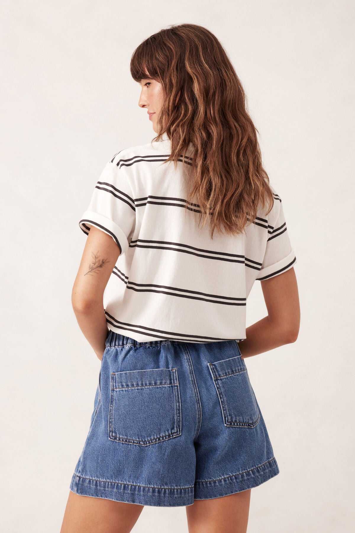 Ceres Life - Darcy Relaxed Everyday Short - Washed Indigo