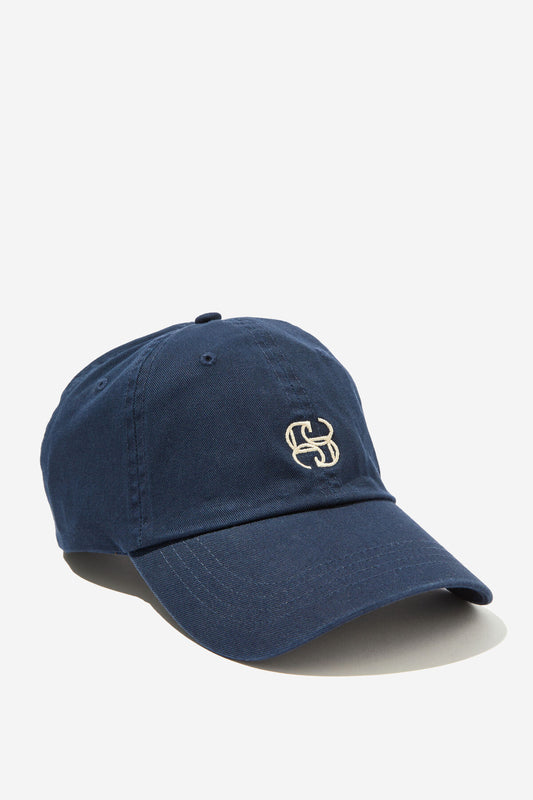 Ceres Life - Pip Everyday Cap - Navy/Ecru Stitch