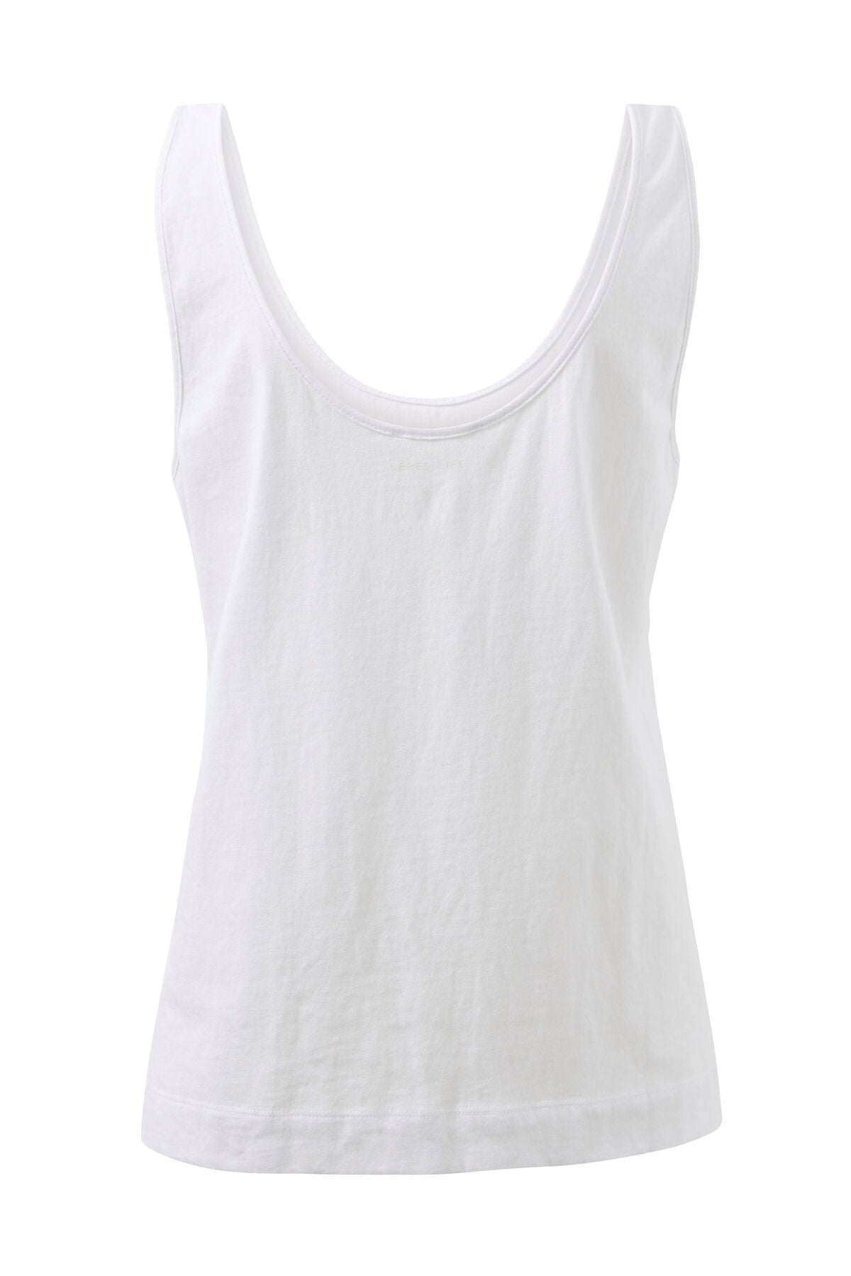 Ceres Life - Bloom Slouchy Scoop Tank - White