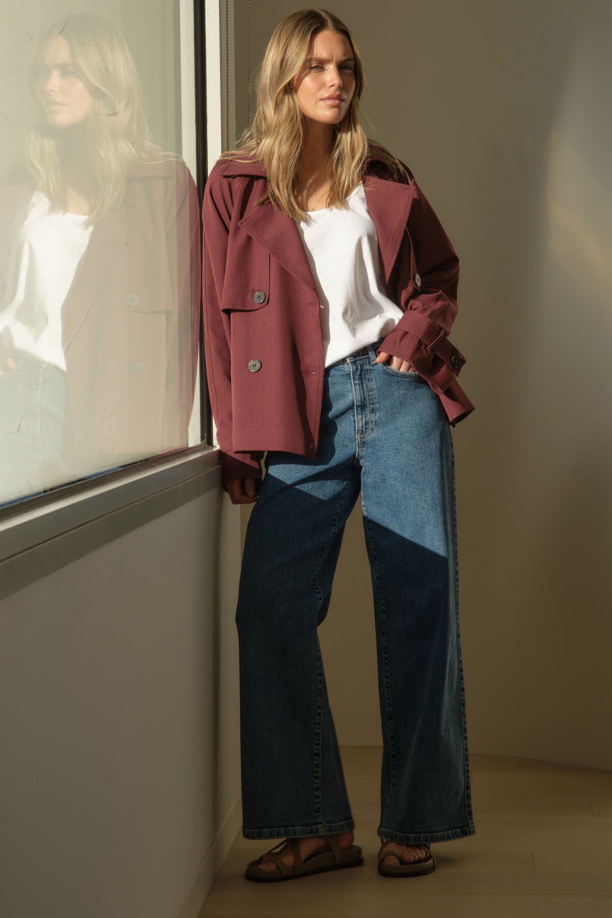 Ceres Life - Evie Wide Leg Jean - Fresh Indigo