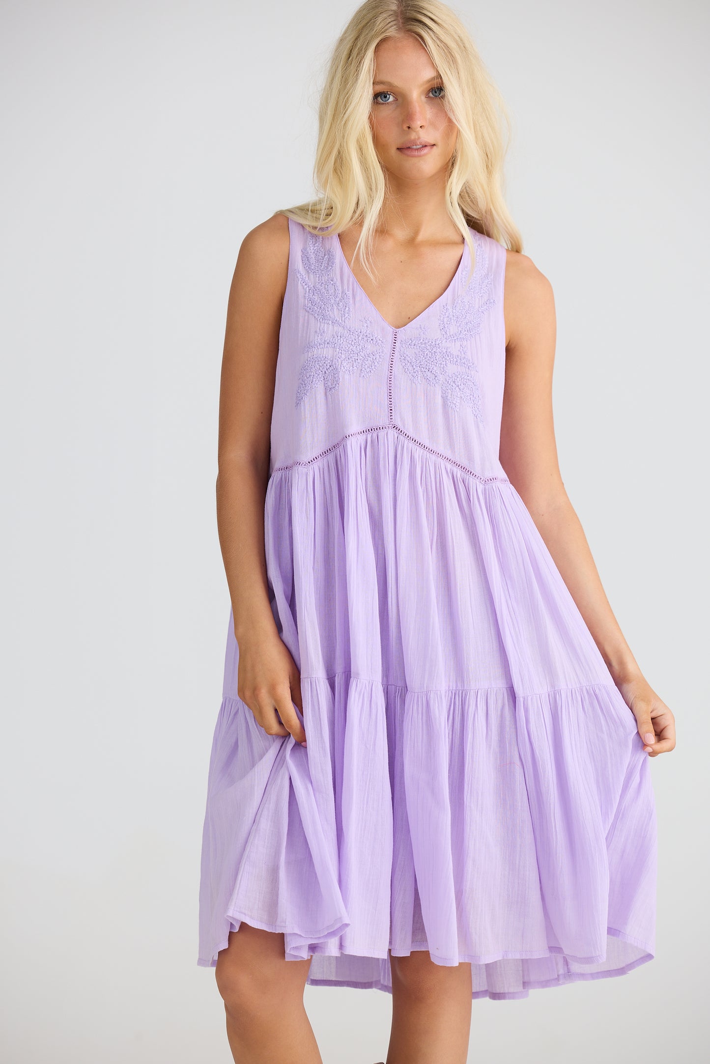 Talisman - Athena Dress - Lilac Breeze