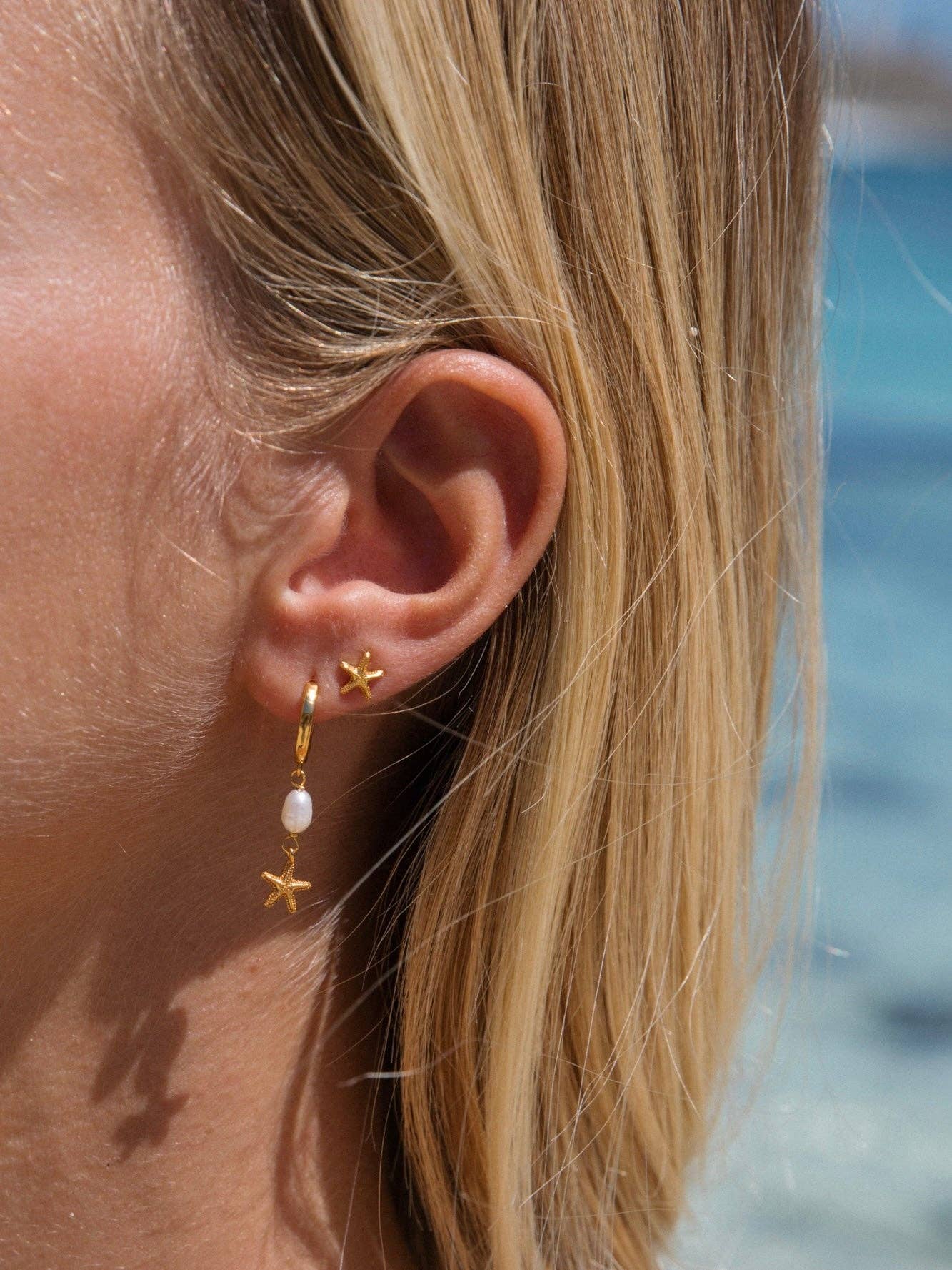 Malakai the label - Seastar Studs in 18k Gold Vermeil