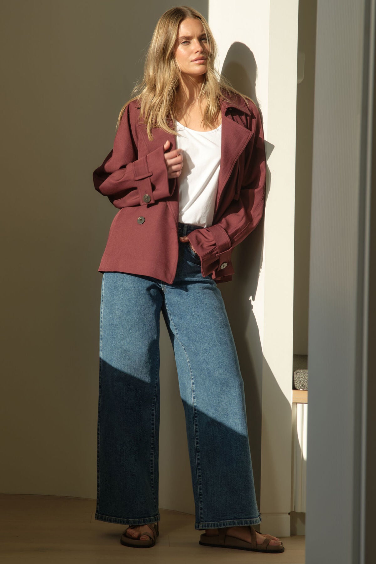 Ceres Life - Evie Wide Leg Jean - Fresh Indigo
