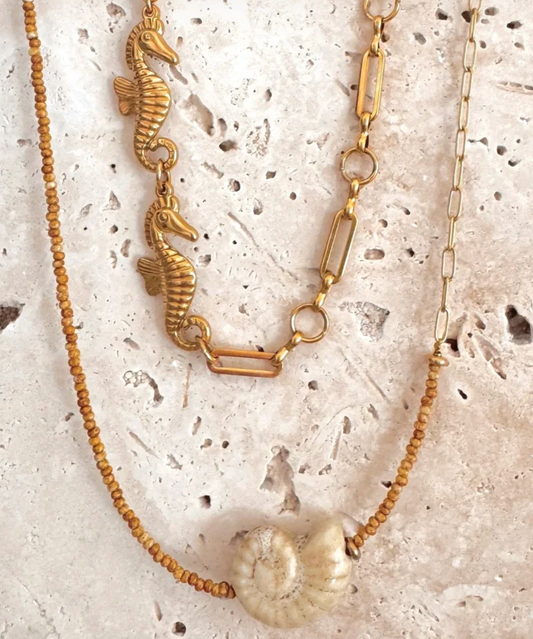 NEW IN Luna Foundling- Seahorse Chain Necklace