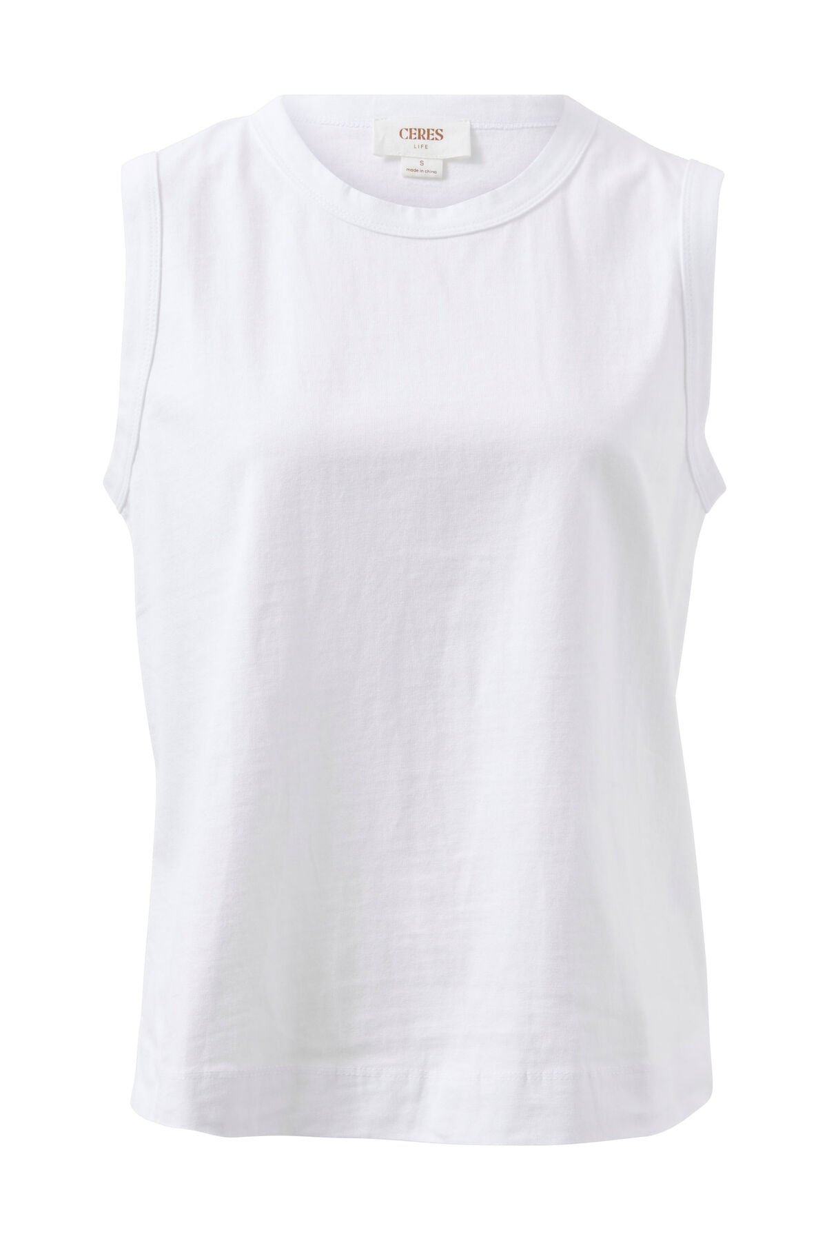 Ceres Life - Tara Boxy Tank - White