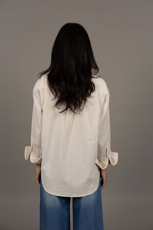 NEW IN - Humidity Lifestyle - Nala Stripe Shirt - Sand Stripe