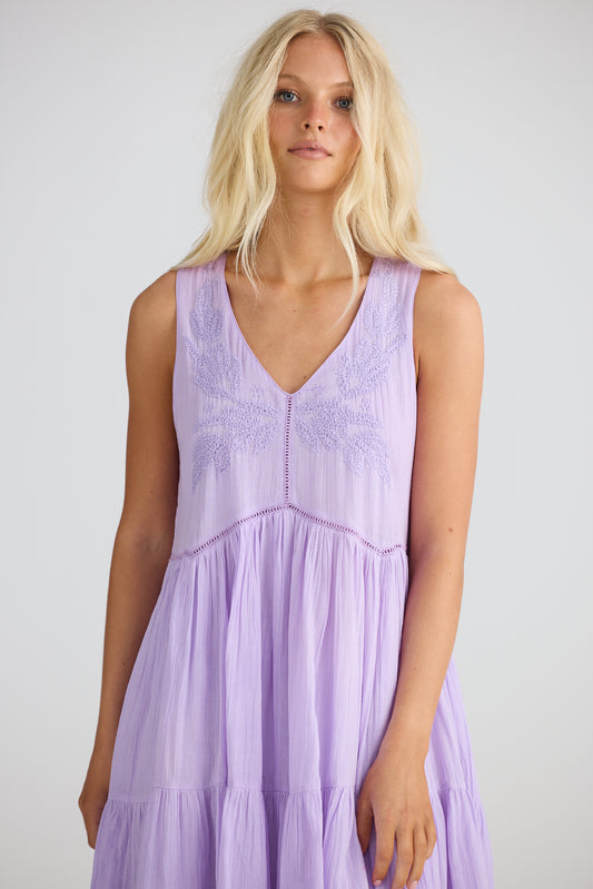 Talisman - Athena Dress - Lilac Breeze