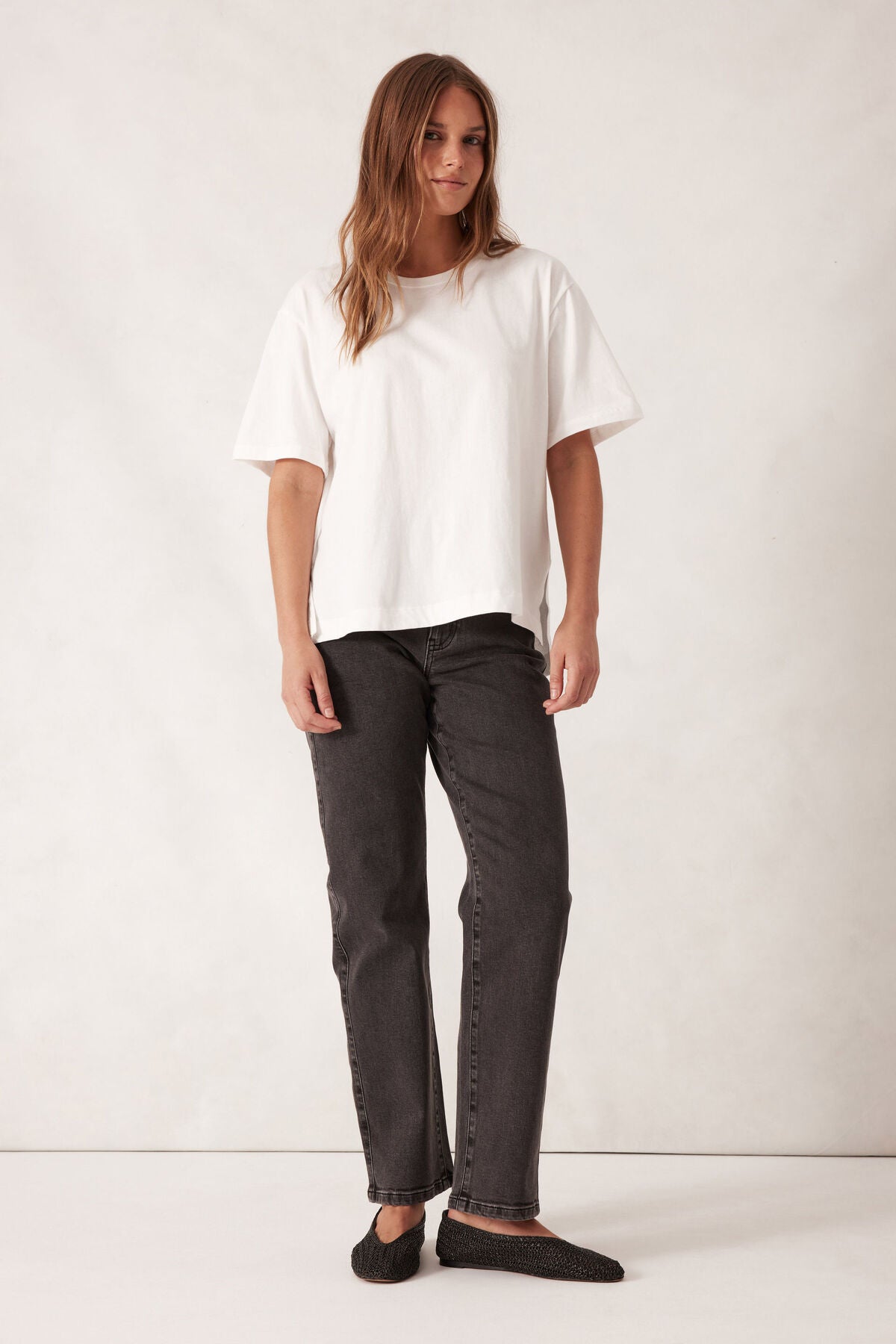 Ceres Life - Stevie Slouchy Tee - Vanilla