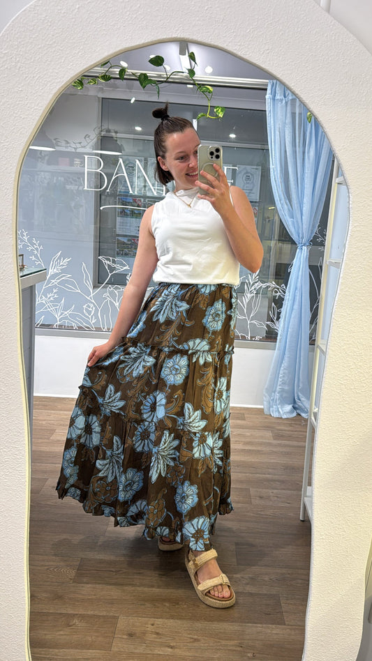 NEW - Talisman - Mantra Skirt - Chocolate Ibiza