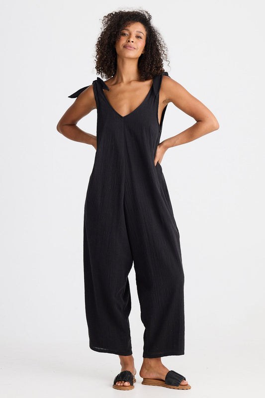 The Shanty Corporation - Sardinia Jumpsuit - Black