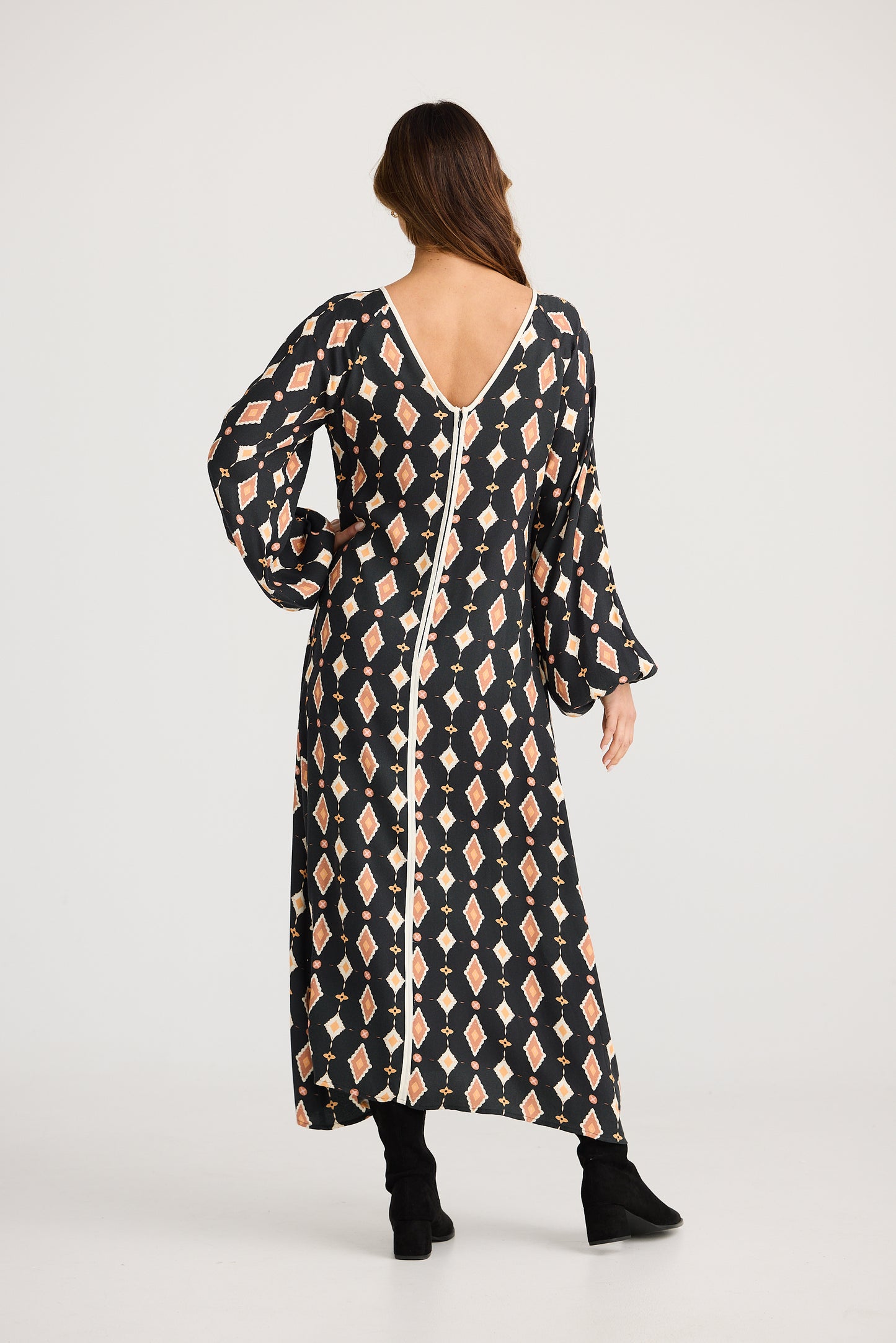 SALE item - Zee Midi Dress - Casablanca Tile