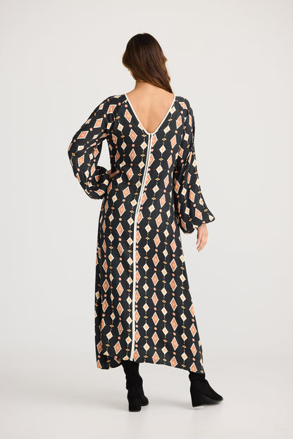 SALE item - Zee Midi Dress - Casablanca Tile