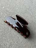 L&S Petit Hair Claw Clips Brown