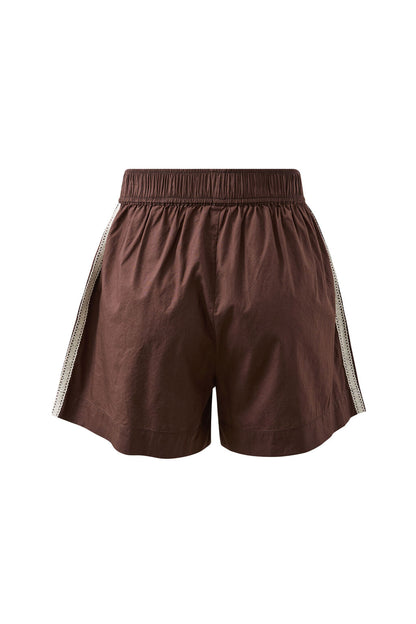 Ceres Life - Mila Short - Chocolate with small White Stripe