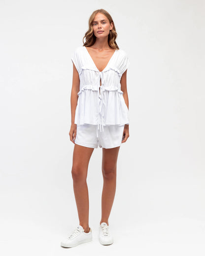 NEW IN Ebby & I - Bella Top - White (Pre-Order)