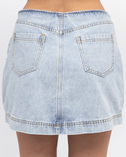 NEW IN Paper Heart - Michelle Denim Skort - Light Wash