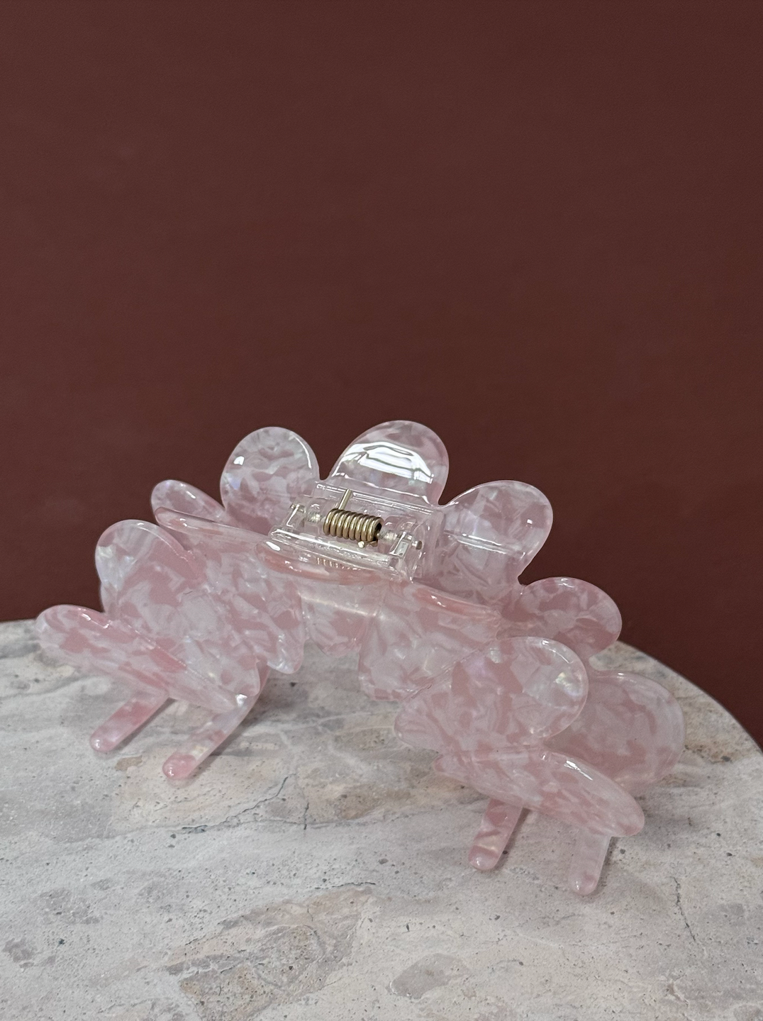 Bubble Hair Claw Clips  Pink