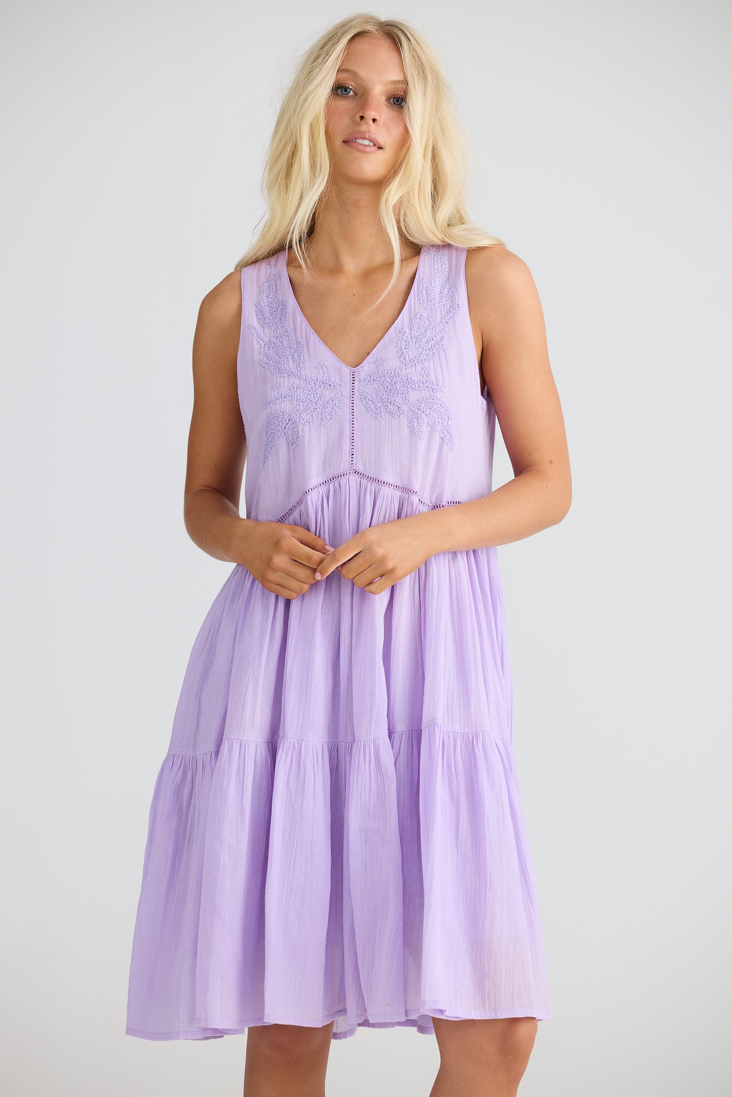 Talisman - Athena Dress - Lilac Breeze