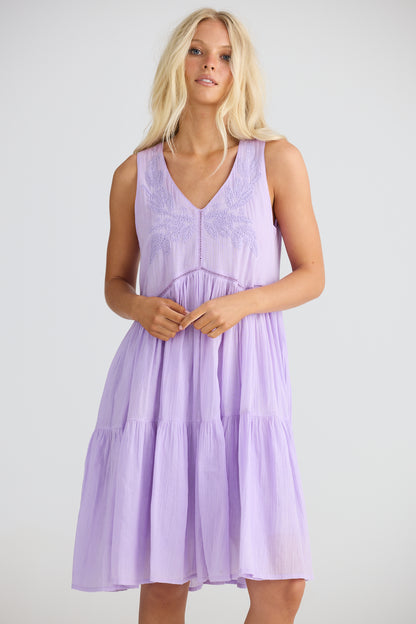 Talisman - Athena Dress - Lilac Breeze