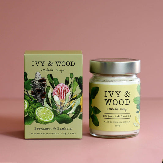Ivy and wood - Australiana: Bergamot & Banksia Soy Candle