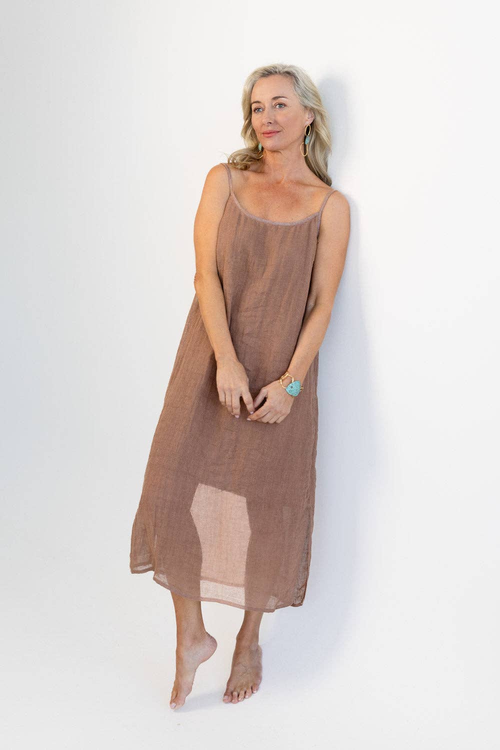 Eadie Lifestyle - Luxe Linen Linen Midi - Clay