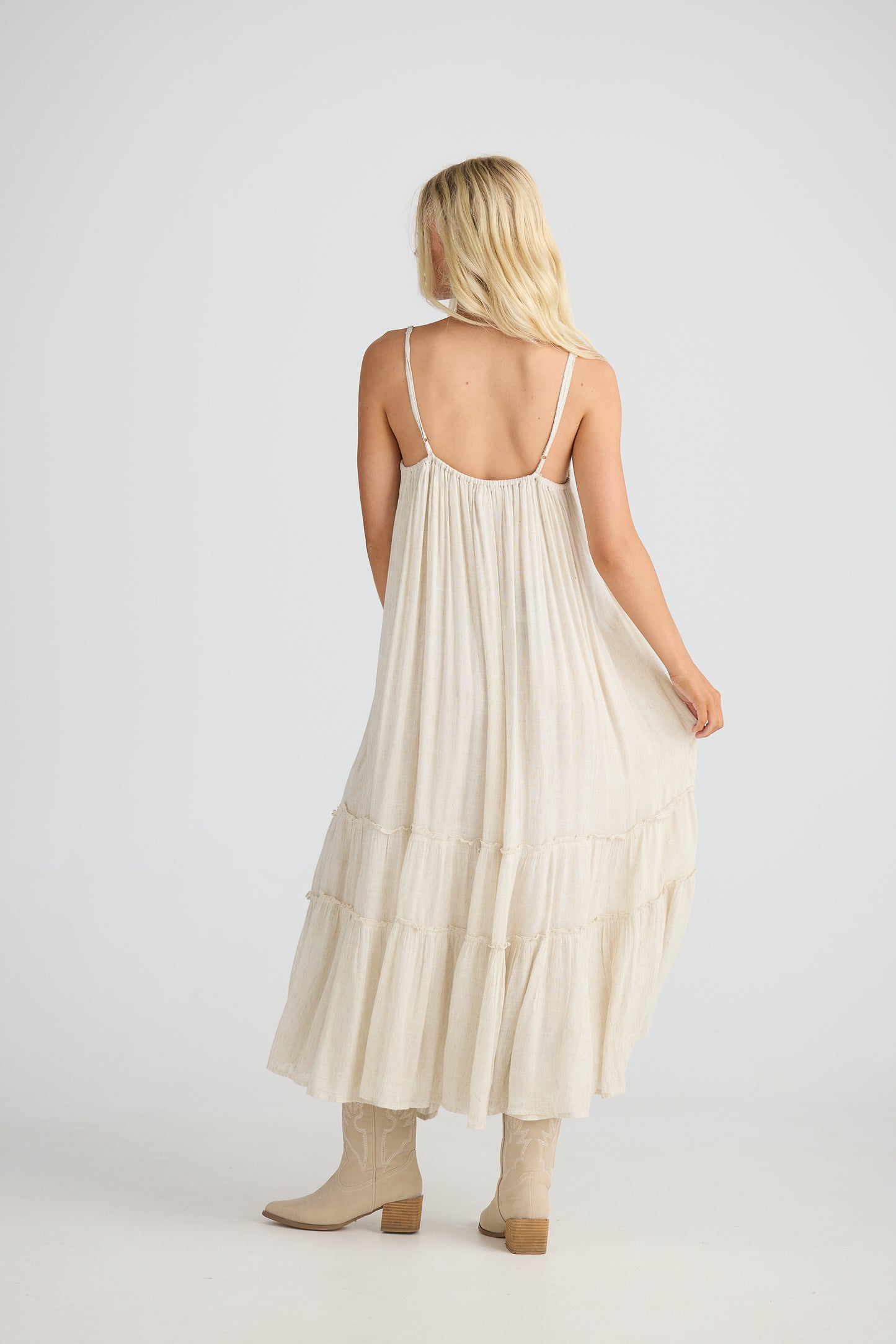 Talisman - Ithika Strappy Dress - Light Natural