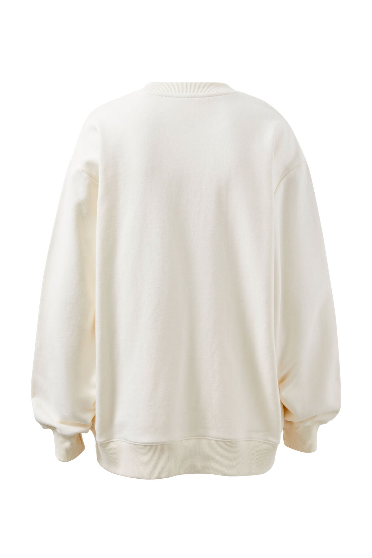 Ceres Life - Isla Oversized Slouchy Crew - Winter White Heritage Logo