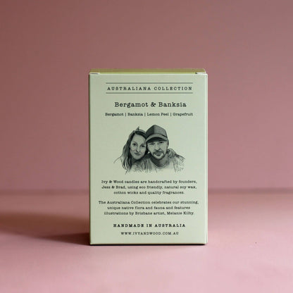 Ivy and wood - Australiana: Bergamot & Banksia Soy Candle