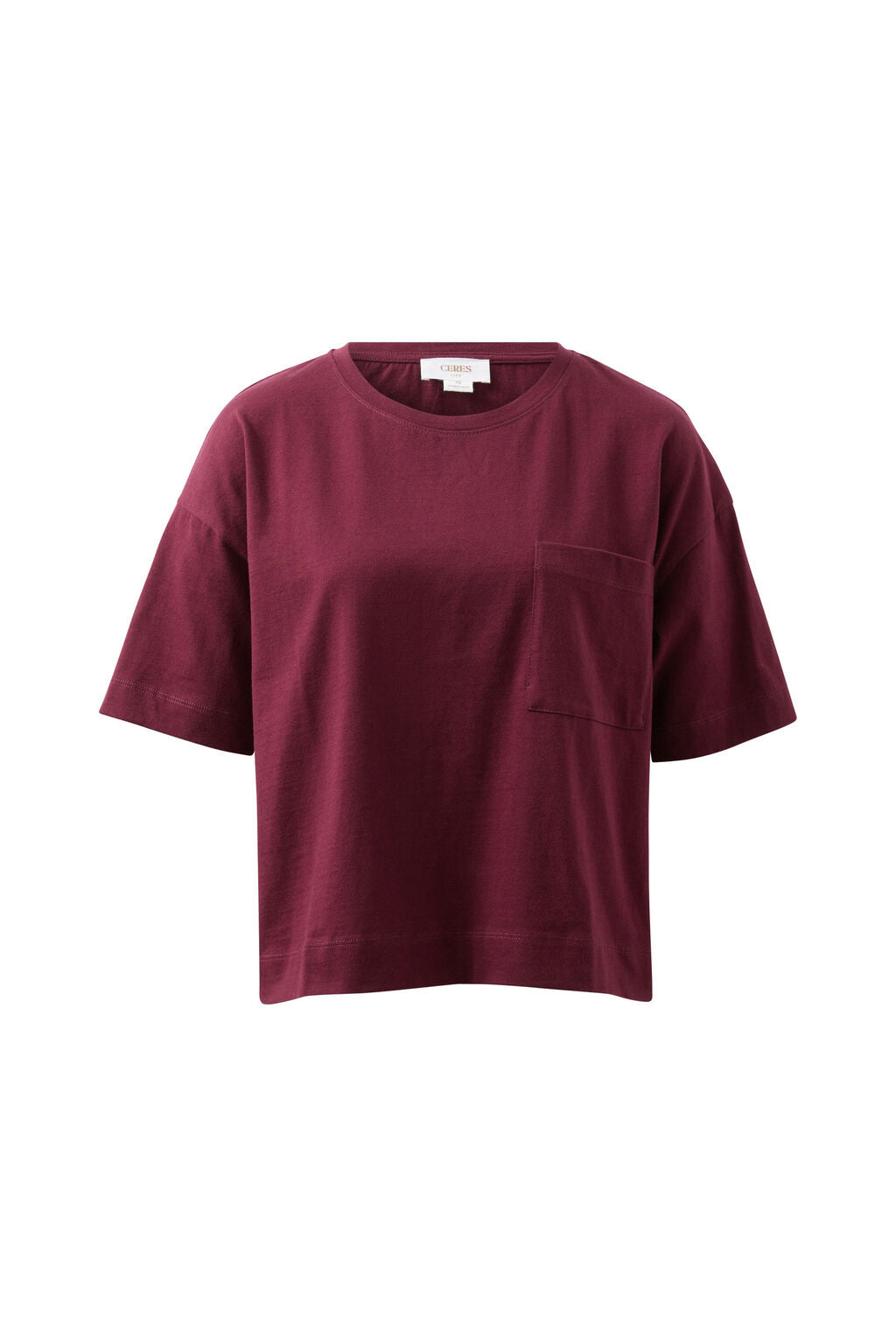 Ceres Life - Boxy Pocket Tee - Raisin