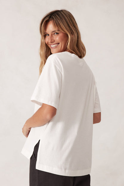 Ceres Life - Stevie Slouchy Tee - Vanilla