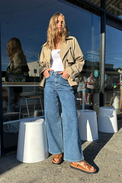 Ceres Life - Evie Wide Leg Jean - Fresh Indigo
