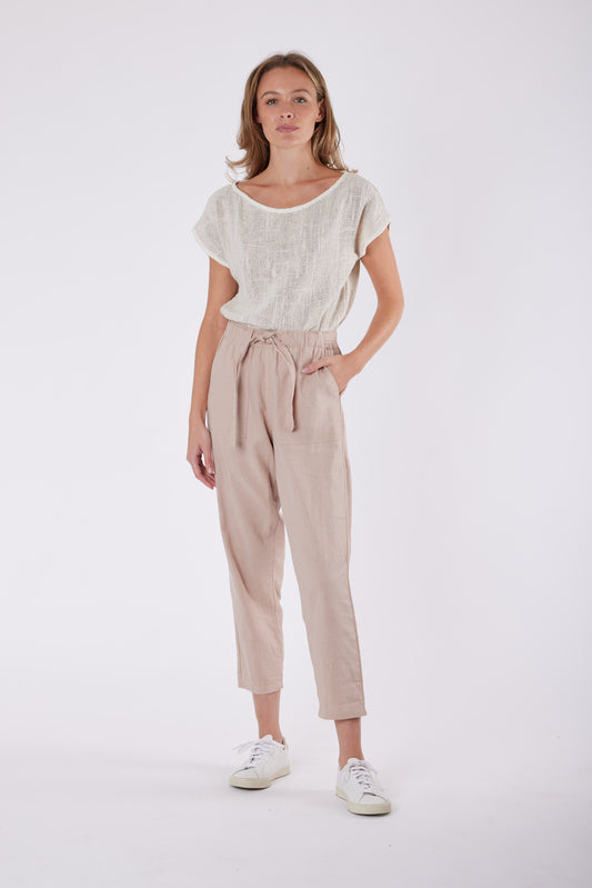 Carbon the Label - Tuscan Linen Pant - Oatmeal