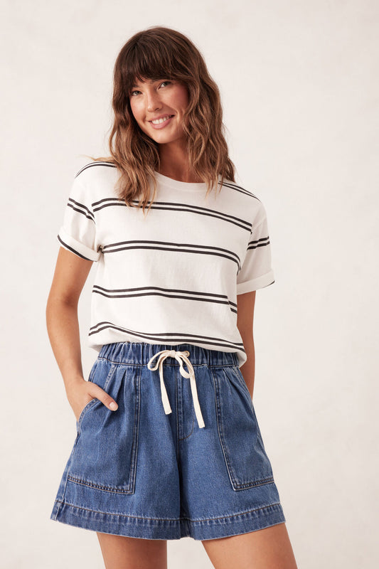Ceres Life - Relaxed Everyday Short - Washed Indigo