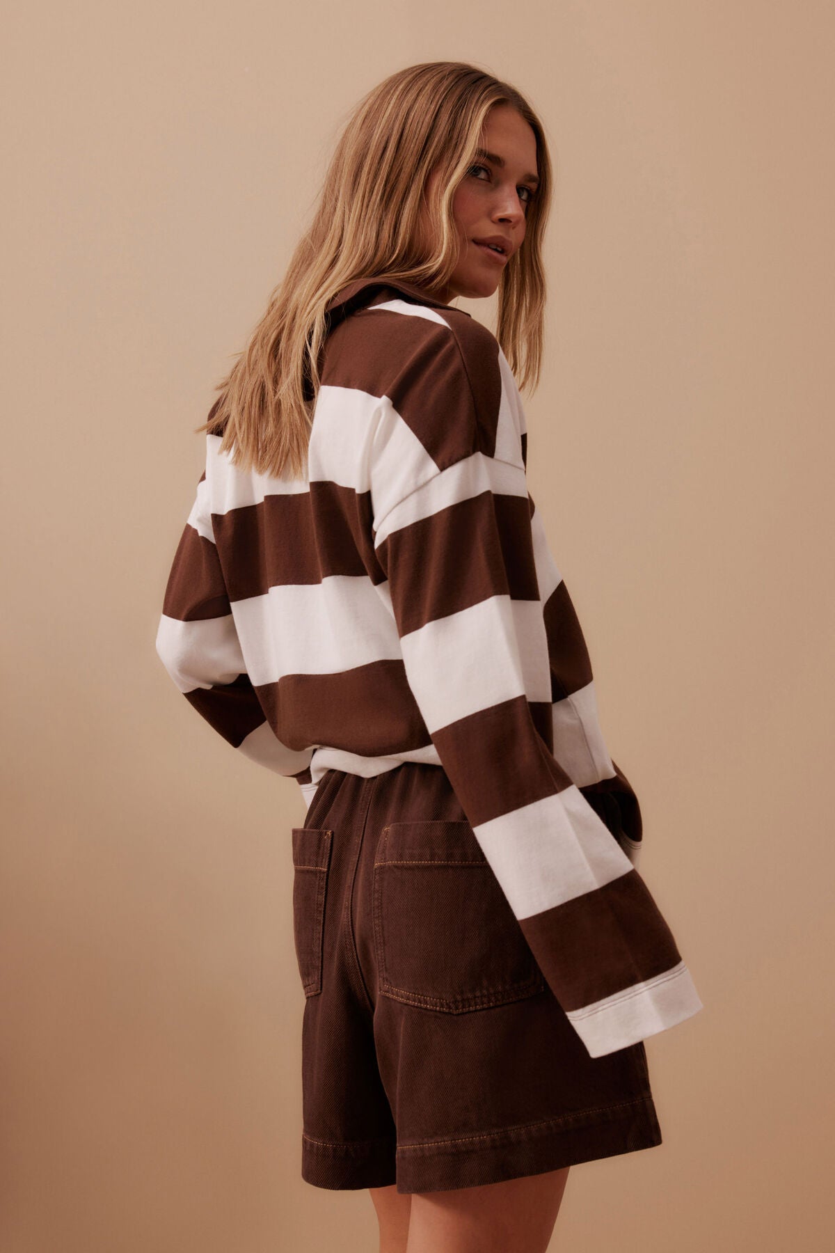 Ceres Life - Darcy Relaxed Everyday Short - Chocolate
