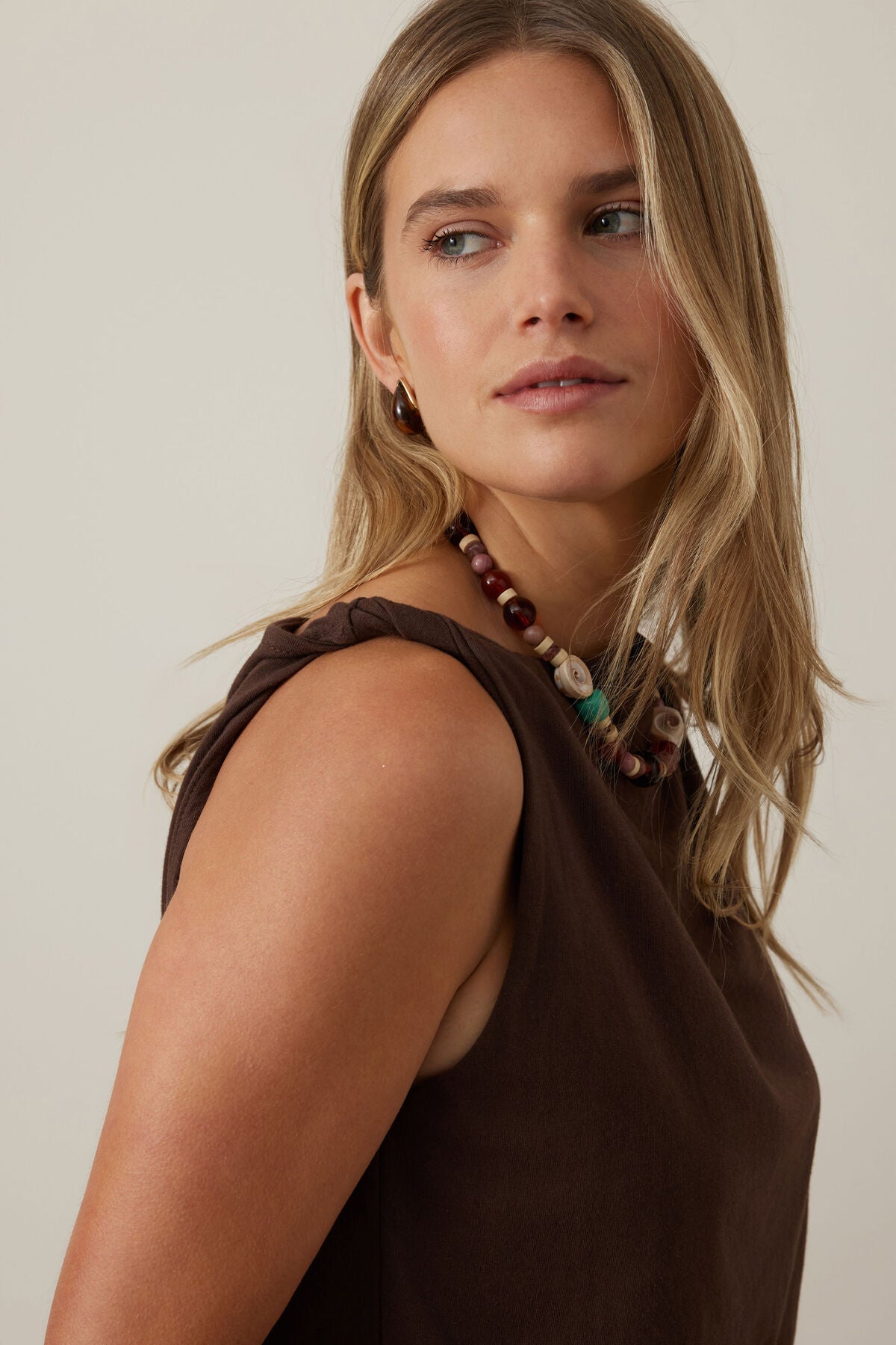 NEW IN Ceres Life - Tahlia Twist Strap Tank - Chocolate - (Pre-Order)